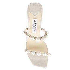 Jimmy Choo Embellished Suede Mules